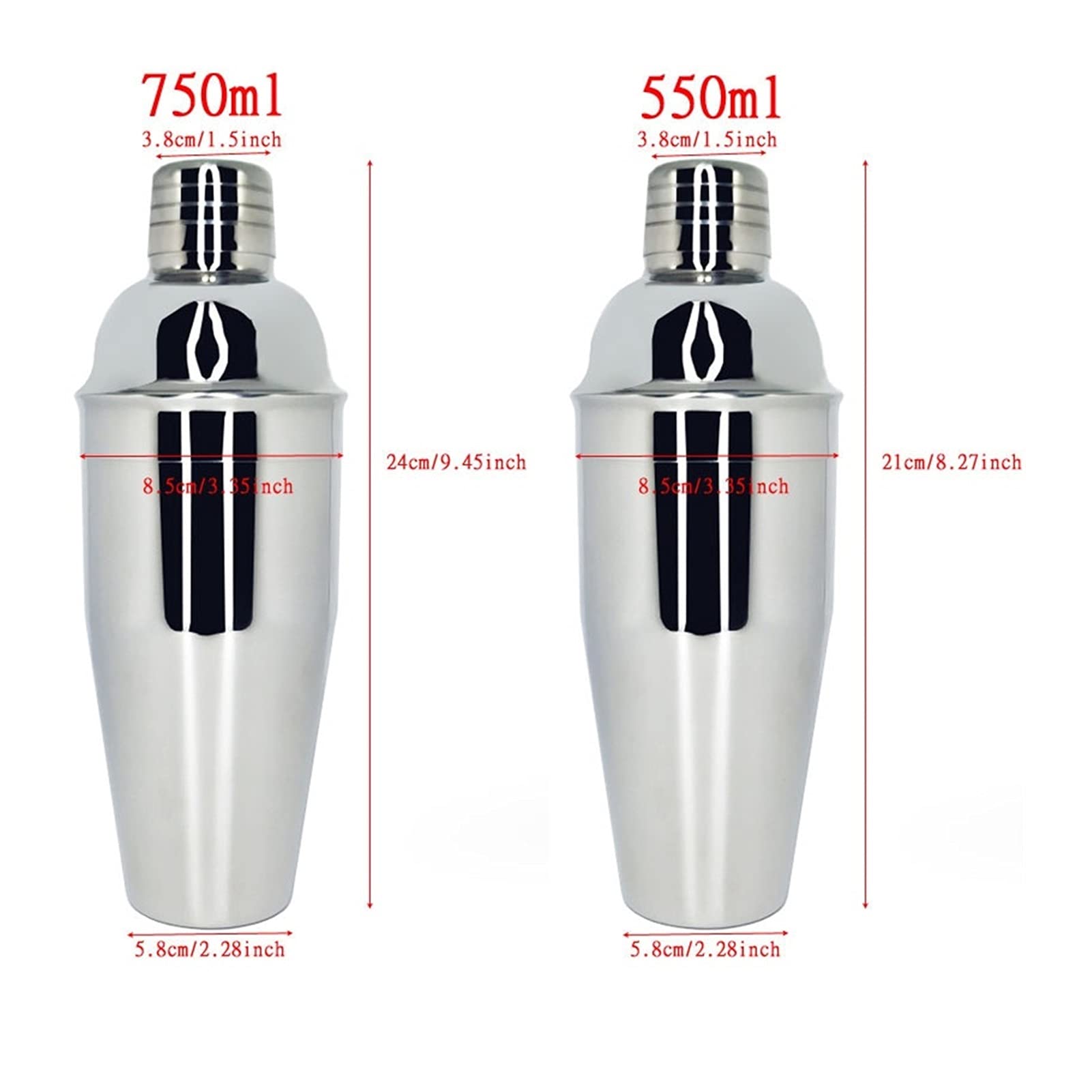 Shaker Cocktail Cocktail Shaker Set Set Boston Bartender Kit avec Support en Acier Inoxydable Cocktail Shaker Professional Home Bar Outils Boissons Accessoires de fête Set à Cocktail (Color : 10Pc 55
