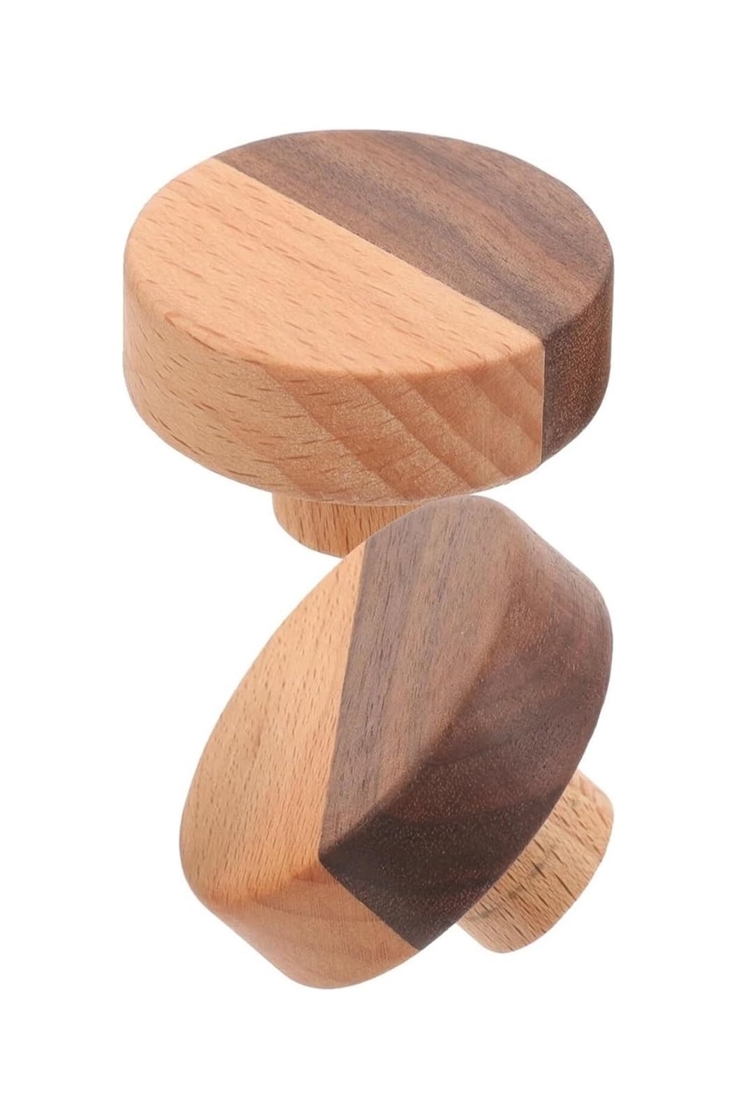 Opeximatun 5Pcs Wood Cabinet Knobs Drawer Handles Dresser Door Pulls