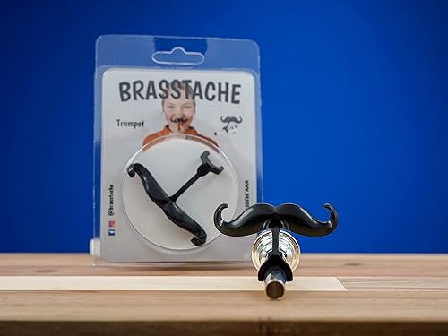 Miniatura 4 de Brasstache - Bigote con clip para boquilla de latón, accesorio de regalo para trompeta, trombón, tuba, cuerno francés, barítono, jugadores