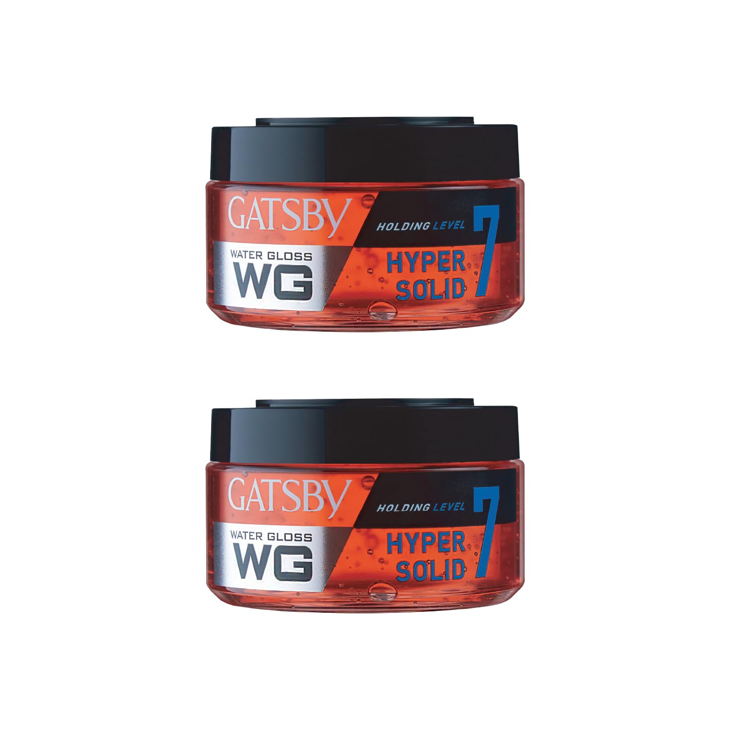 Gatsby Japan Water Gloss - Hyper Solid, 150g (Pack of 2) | Hair Styling Gel for Men