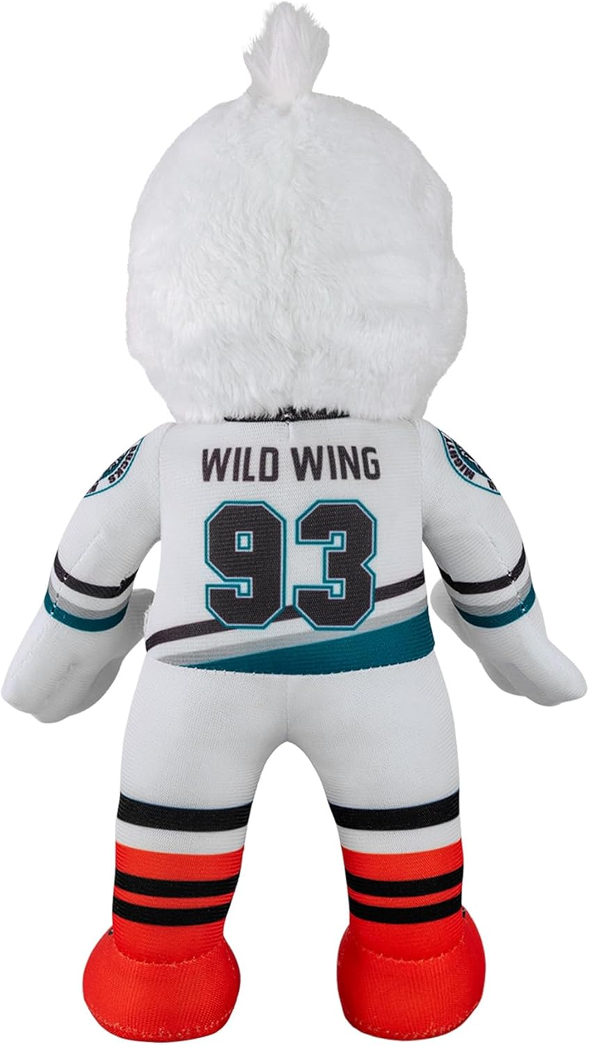Bleacher Creatures Anaheim Ducks Wild Wing 10" NHL Mascot Plush Figure (Teal Triangle Uniform) - A Mascot for Play or Display