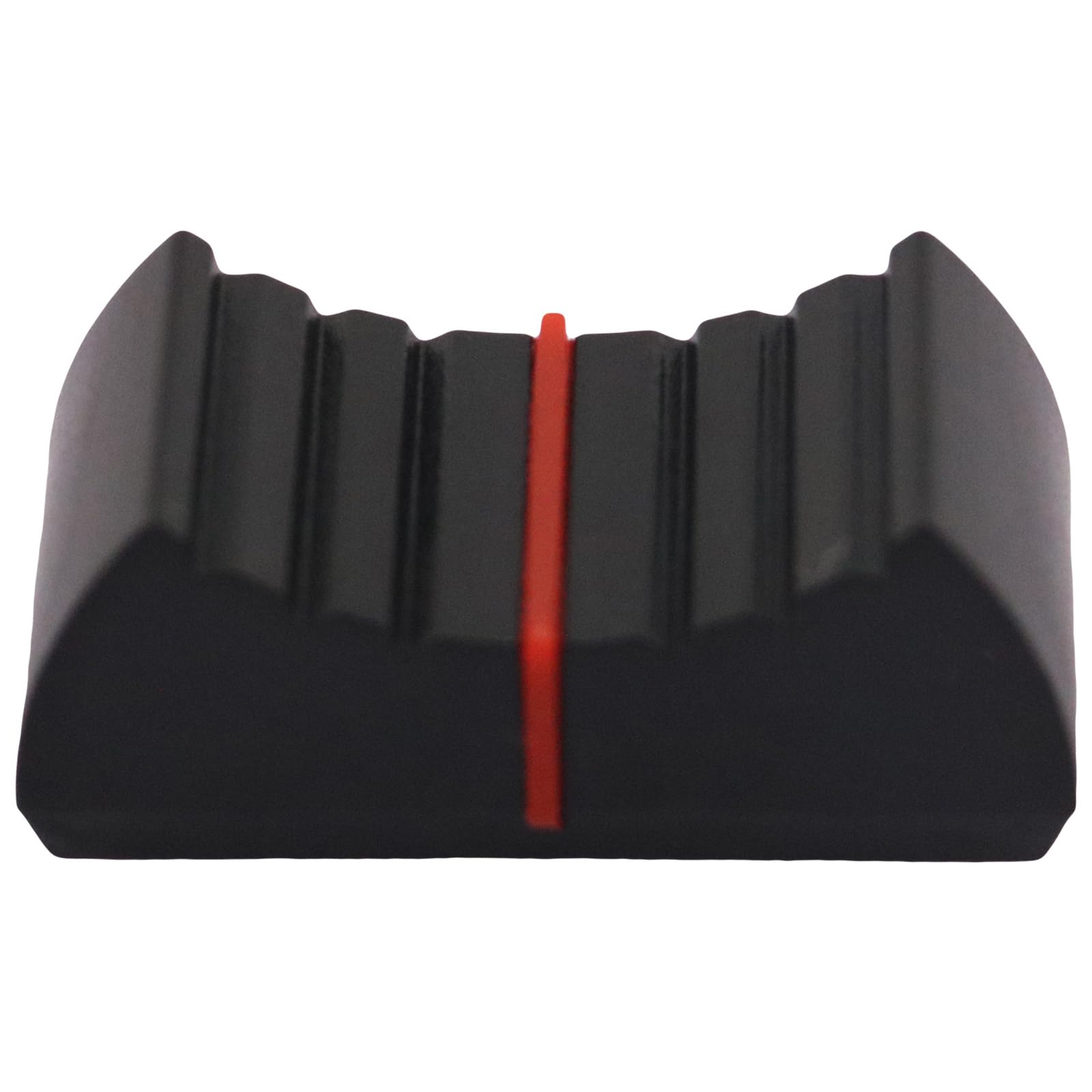 4mm Hole Black Body Linear Slider/Fader Caps Pack of 10 (Red) - Image 3