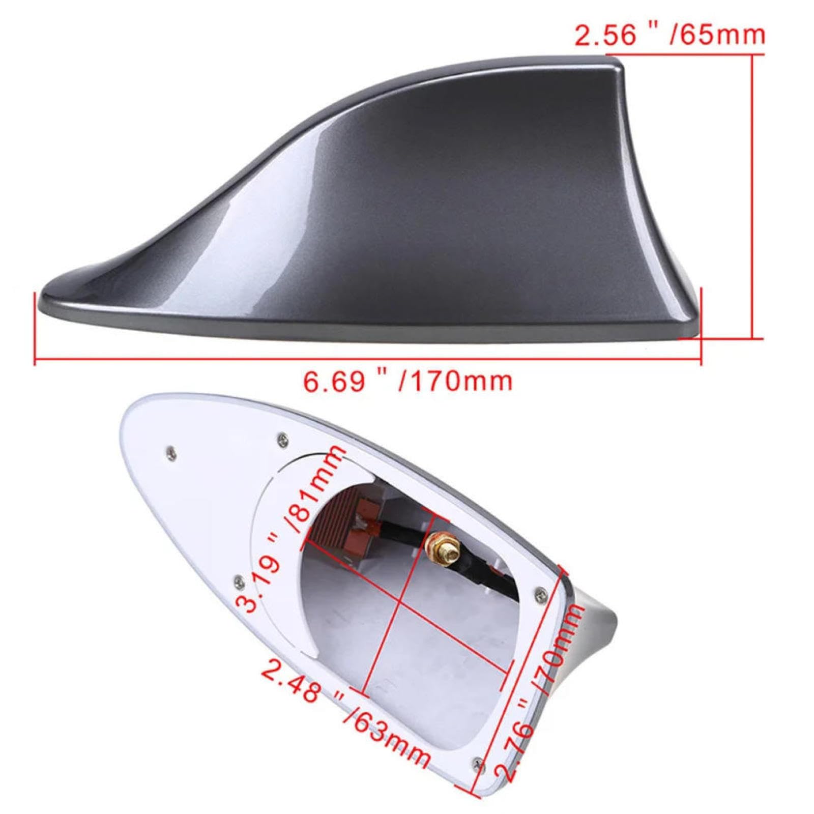 Dla Mitsubishi ASX RVR 2011-2020,Uniwersalna antena płetw samochodowych Shark Shark Shark specjalna