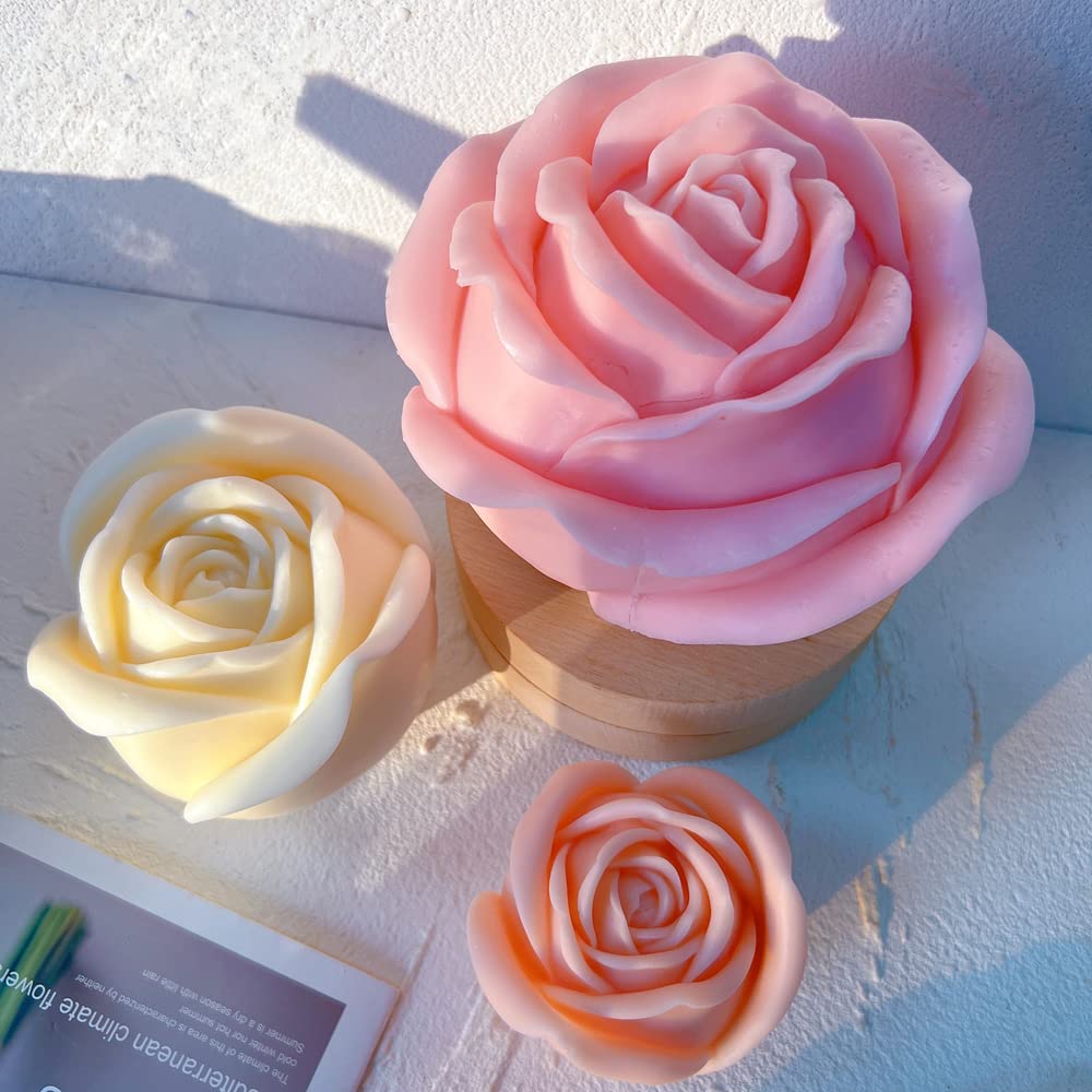 Stampini Silicone Per Resina - Kit 5 Pezzi Forma Fiori 3D | Ideali Per Candele, Cioccolato, Saponi E Lavoretti Creativi