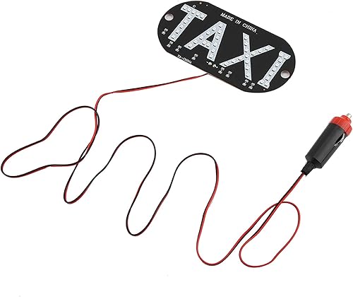 DEWIN Luz LED de taxi, 12V Taxi Parabrisas Cabina Indicador Lámpara Señal Parabrisas Luz LED