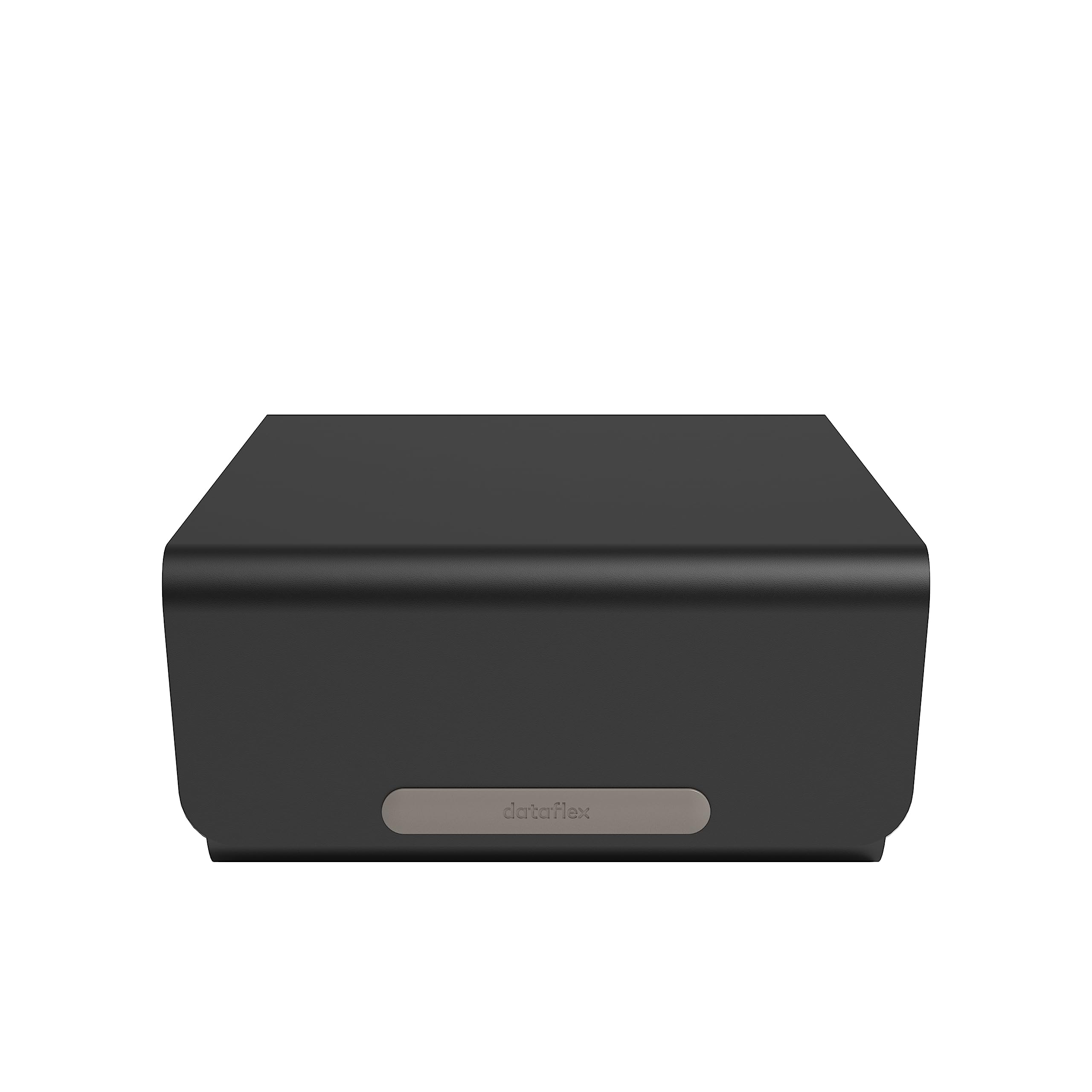 Dataflex Bento® Rialzo Monitor - Regolabile 123 Nero - Supporto per monitor con 3 regolazioni in altezza, fino a 20 kg, robusto e privo di graffi, perfetto con la cassetta porta oggetti Bento®