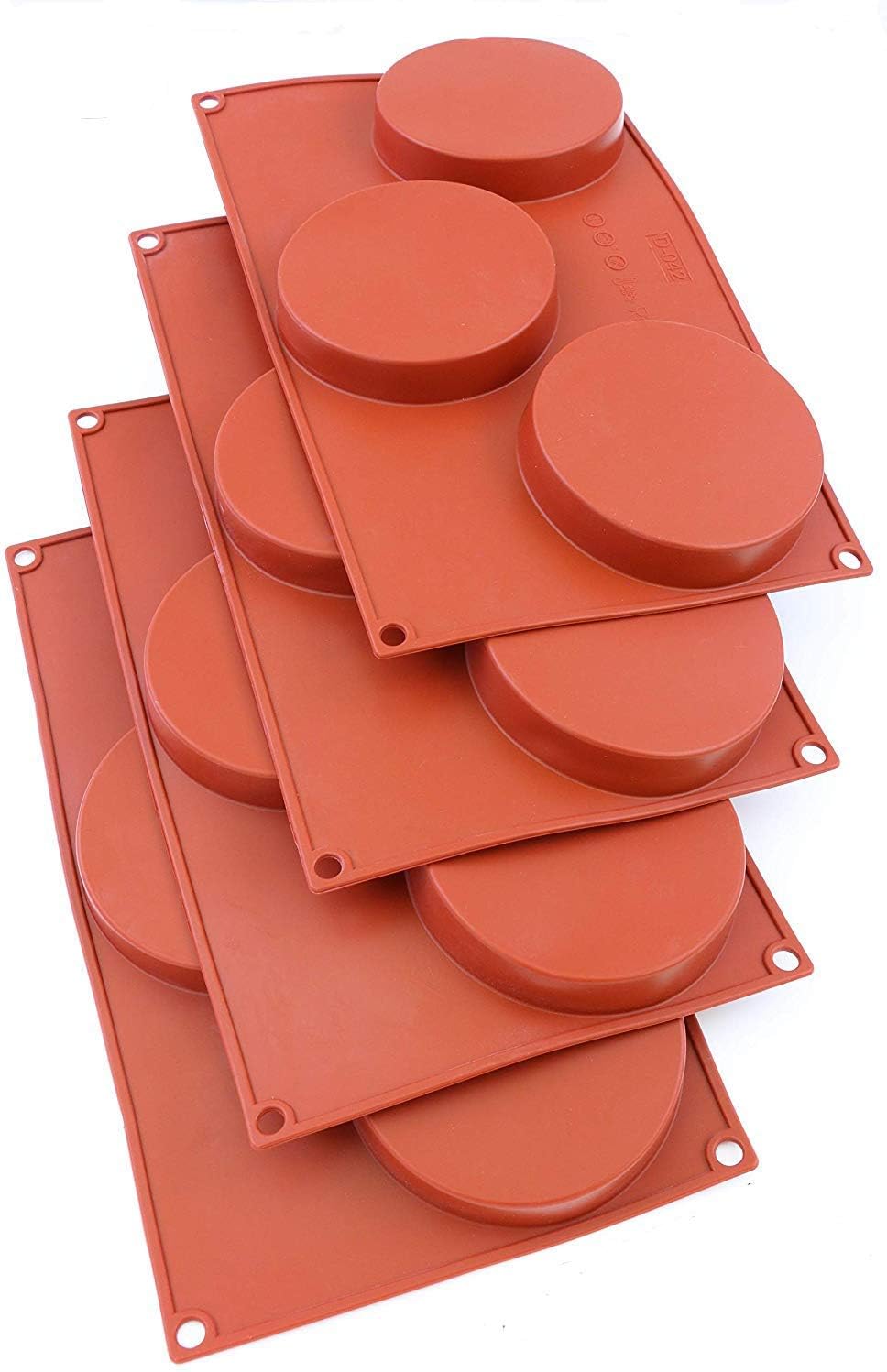 Oggibox 3Cavity Silicone Disc Mold for Cake, Pie, Custard