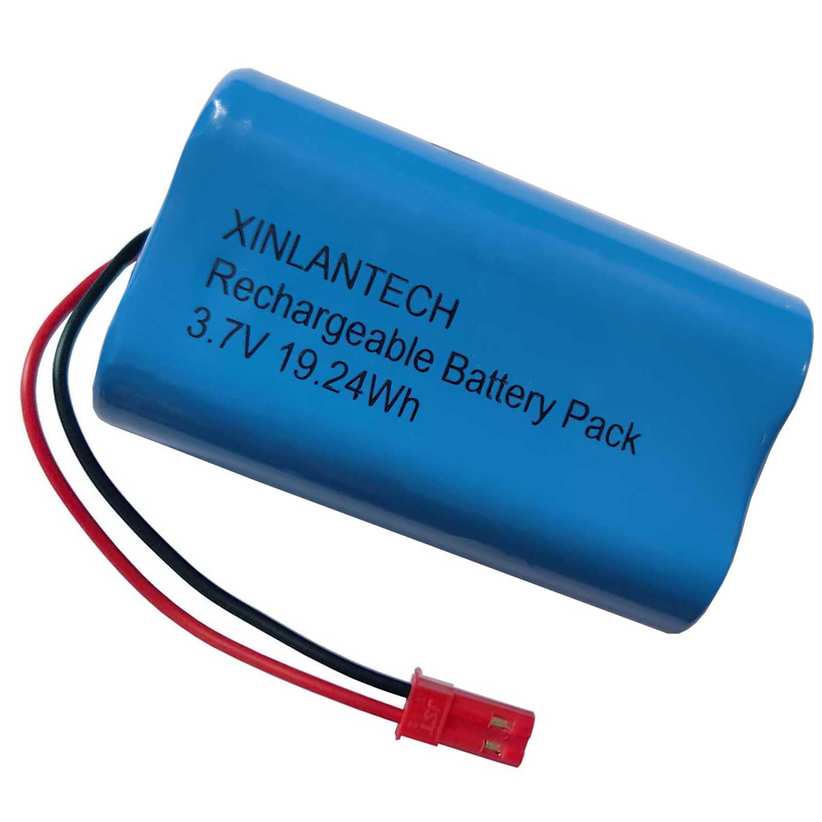 Lot 6 Batteries 18650 Li-ion – 3,7 V – 1200 MAh – SM-2P – Chargeur USB Inclus – Pour RC, Robot – DAJASD