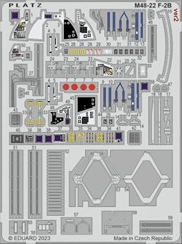 PLATZ M48-22 1/48 ETCHING PARTS FOR JASSOF F-2B Plastic Model Parts