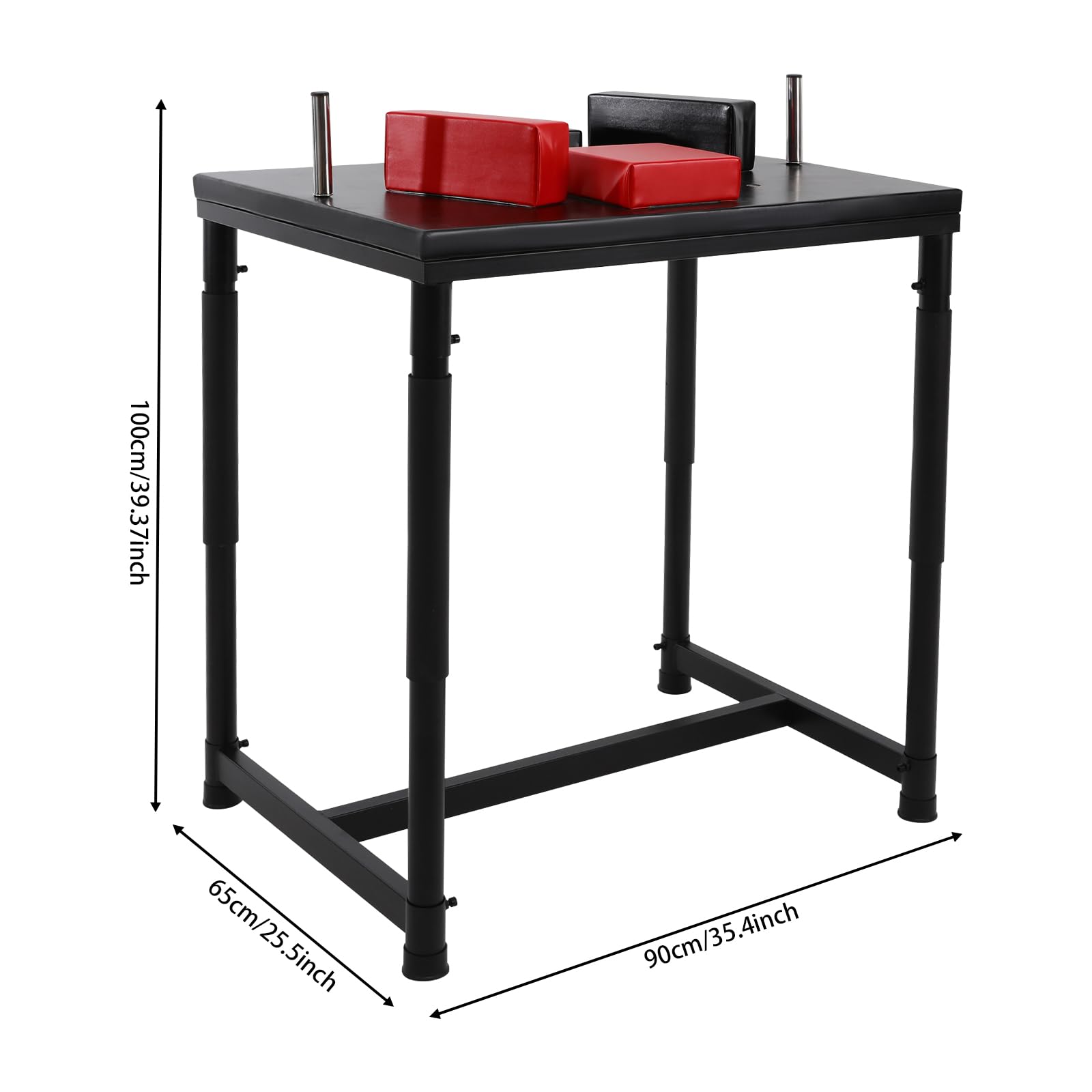 Armwrestling Tavolo professionale Armwrestling Equipment, braccio regolabile wrestling tavolo competitivo per palestre, arene sportive e casa, 90 x 65 x 100 cm