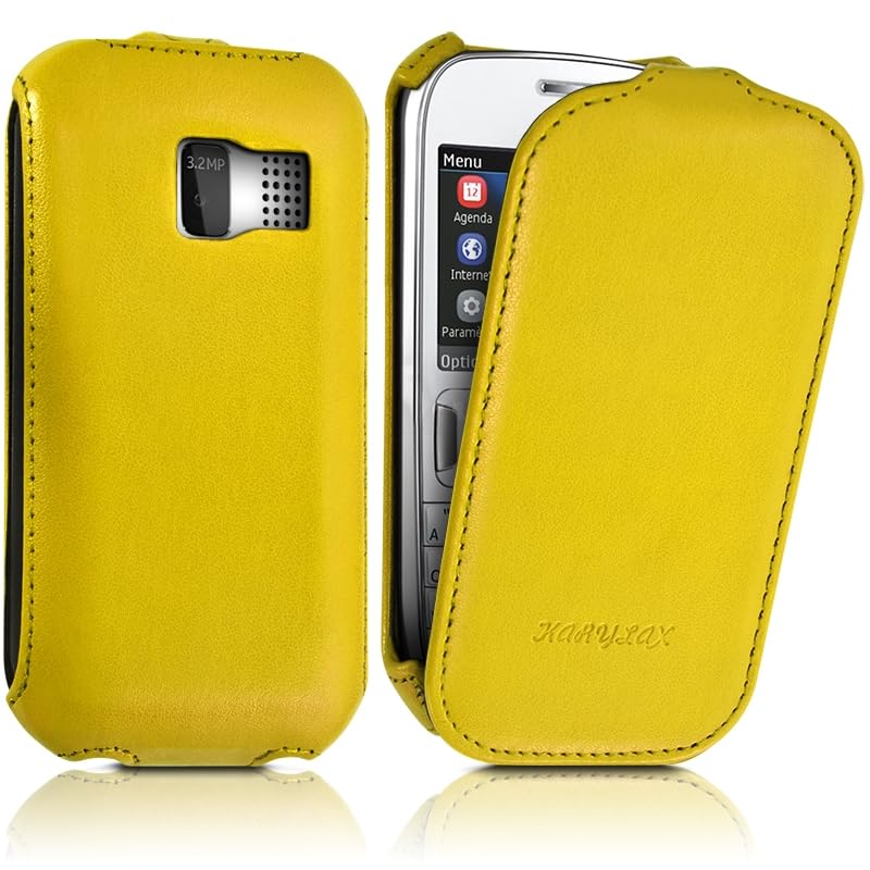 KARYLAX Seluxion - Housse Coque Etui de Protection pour Nokia Asha 302 Couleur Jaune