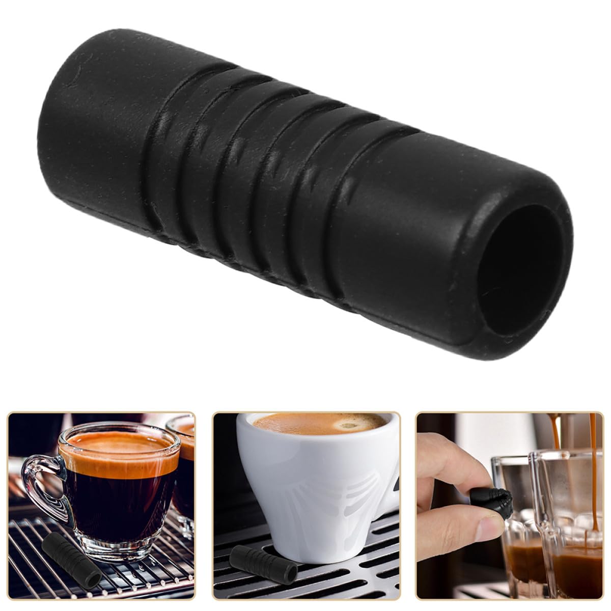 Manicotti in Gomma per Tubi Vapore Macchina da Caffè Espresso 2 Pezzi Protezione Isolante Termica Anti-Ustione Compatibili Lance Vapore per Uso Professionale e Domestico
