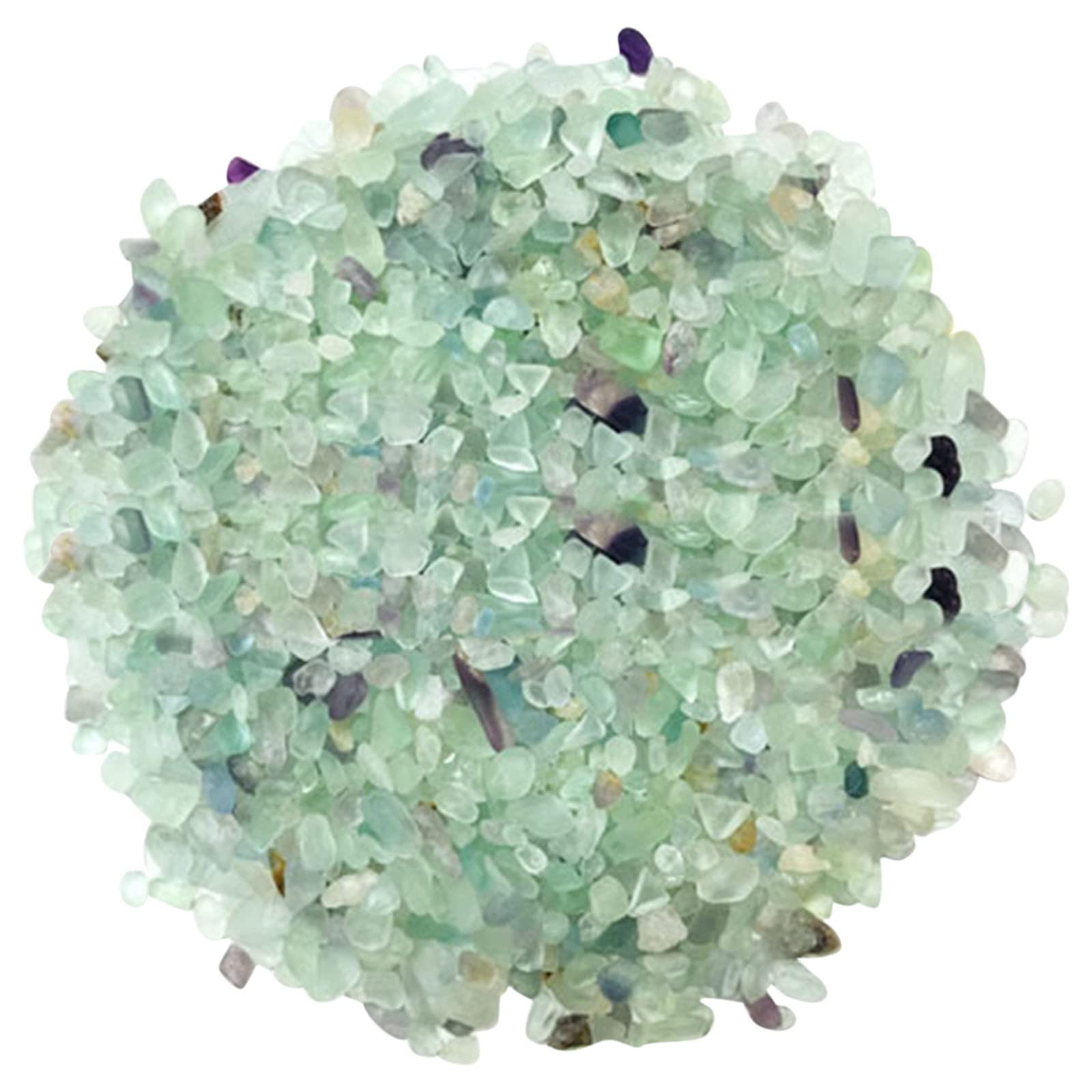 Tonsee Small Green Stones Polished River Rocks for Ornamental Plants Aquarium Gravel Stones for Potted Plants Succulents Bonsai Terrarium Fairy Garden DIY Project 100g (I-c, One Size)