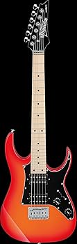 Amazon | Ibanez GRGM 6弦ソリッドボディエレキギター、右、オレンジ