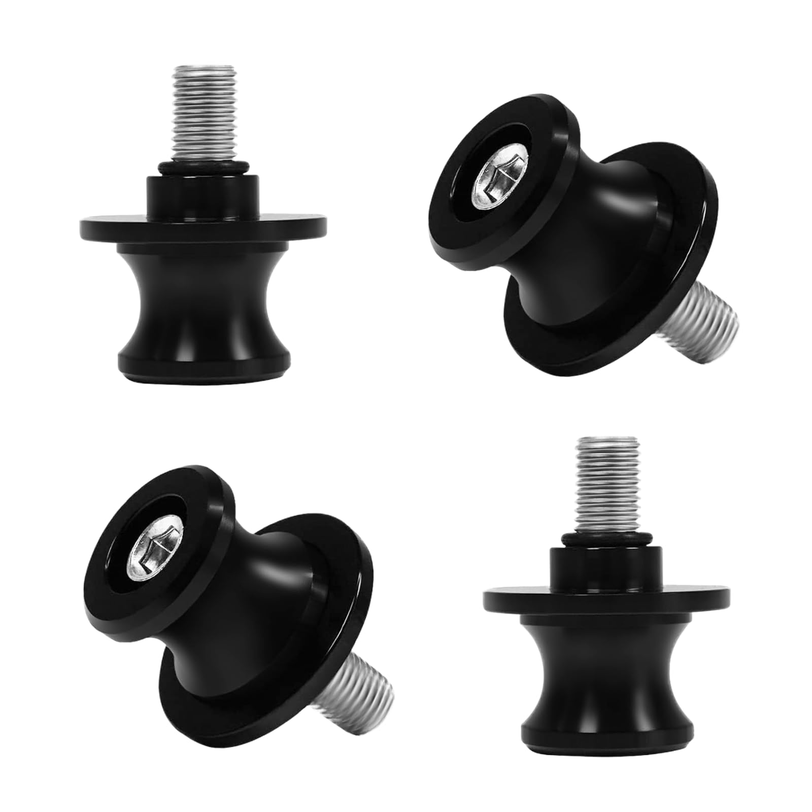 4 Piezas M8 eupdd Diábolos para Moto: 8mm Caballetes Traseros de Moto Aluminio CNC, Carretes de Brazo Oscilante, Brazo Oscilante Motocicleta, Motocicleta CNC Soporte trasero, Diábolos Moto