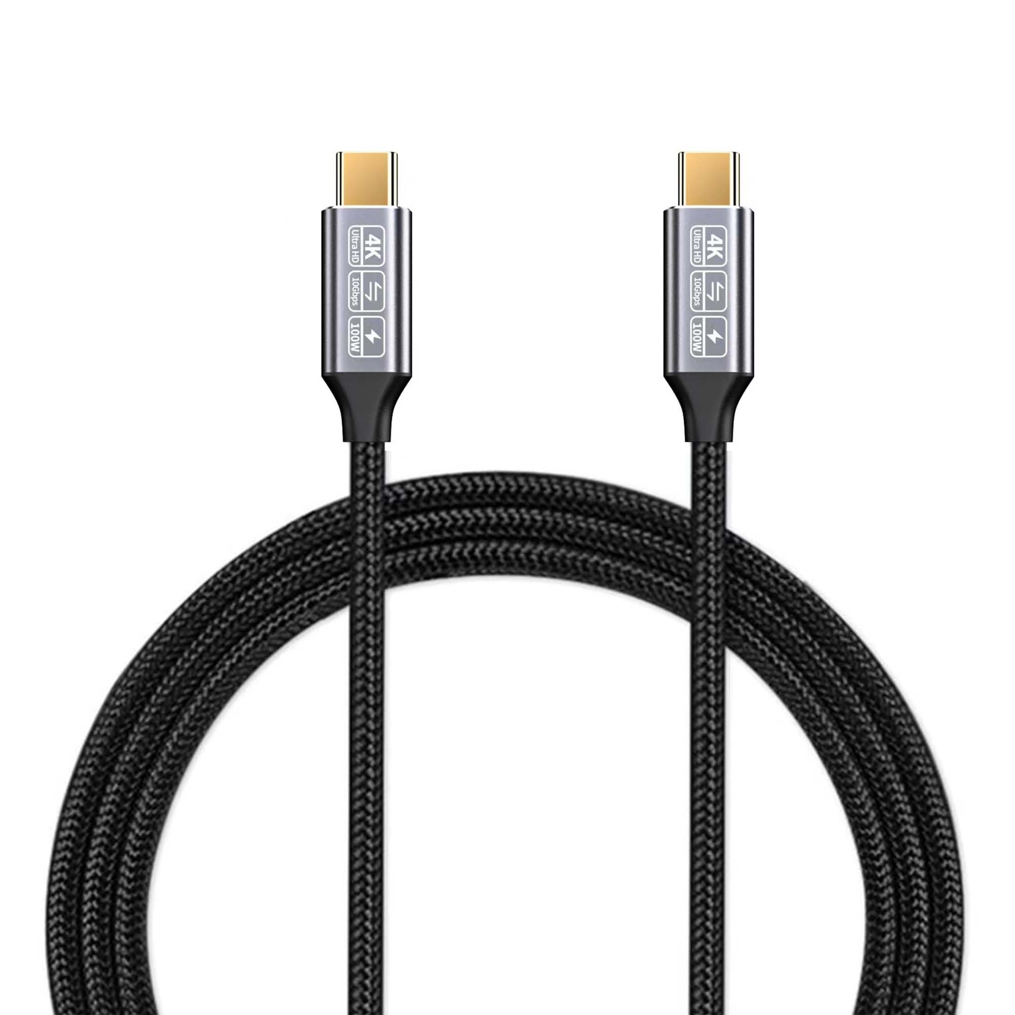 CAKOBLE USB-C to USB-C 3.1 Gen2 Cable 10Gbps Data Transfer, 100W 20V/5A USB Type C PD Fast Charging Cable 4K Video Output Compatible with Thunderbolt 3, MacBook Pro, Galaxy S21 2M