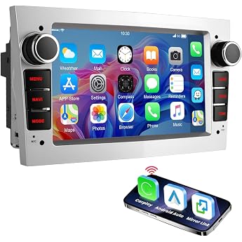 ESSGOO 7 Inch 4+64G Android 15 Car Radio Wireless CarPlay Android Car for