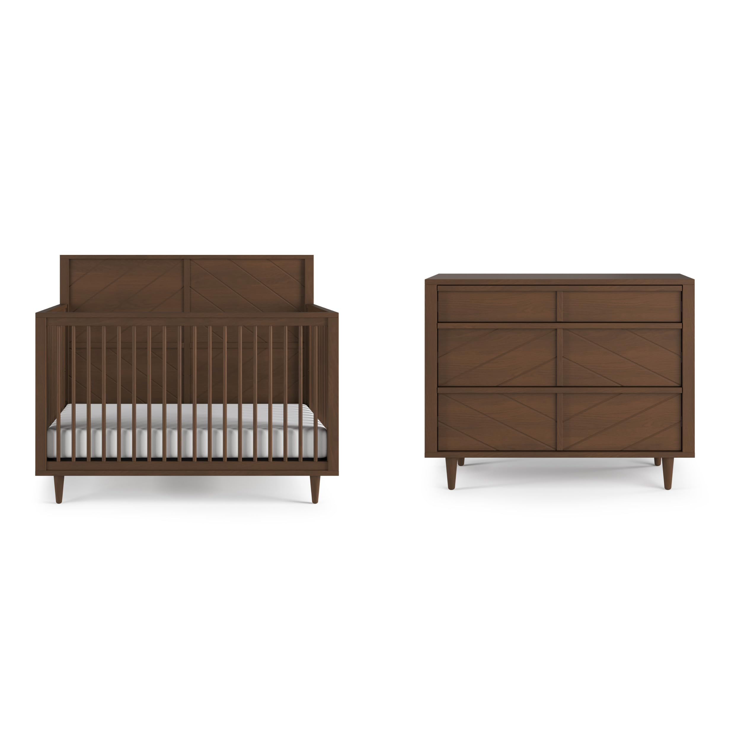 white christmas dresses Emory Farmhouse Convertible Crib & Dresser main image 0
