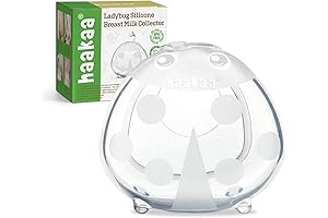 "Haakaa Ladybug Silicone Breast Milk Collector - Reliable Nursing Companion for Breastfeeding"