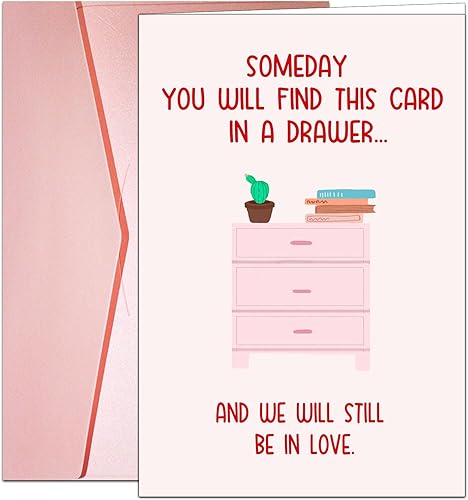 Miniatura 1 de Dapofajo Tarjeta Love You, tarjeta de feliz día de San Valentín, dulce tarjeta de aniversario para él ella, tarjeta de cumpleaños para marido,