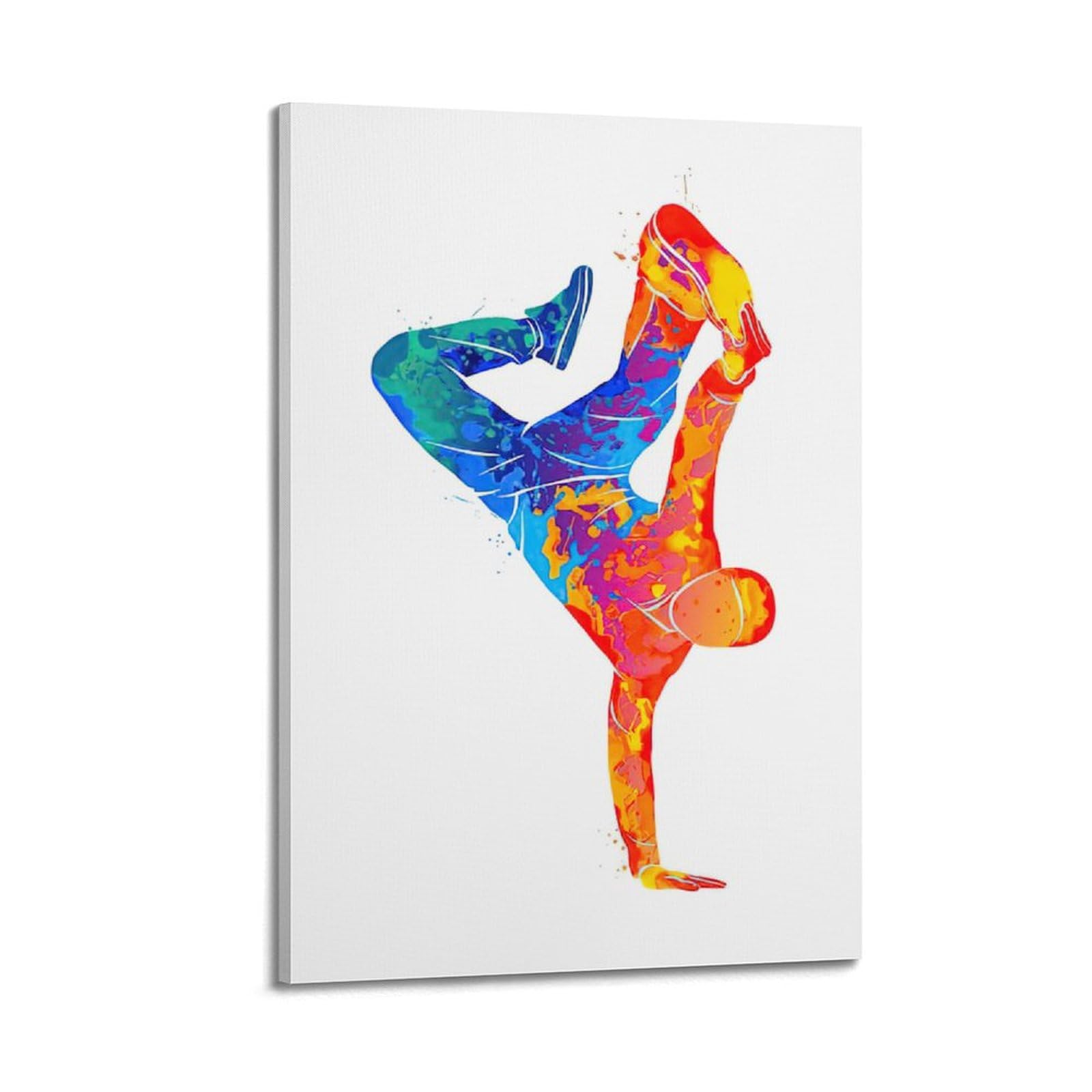 Poster da parete su tela, motivo: ballerina hip hop, sport estremi, decorazione moderna per camera da letto, 40 x 60 cm