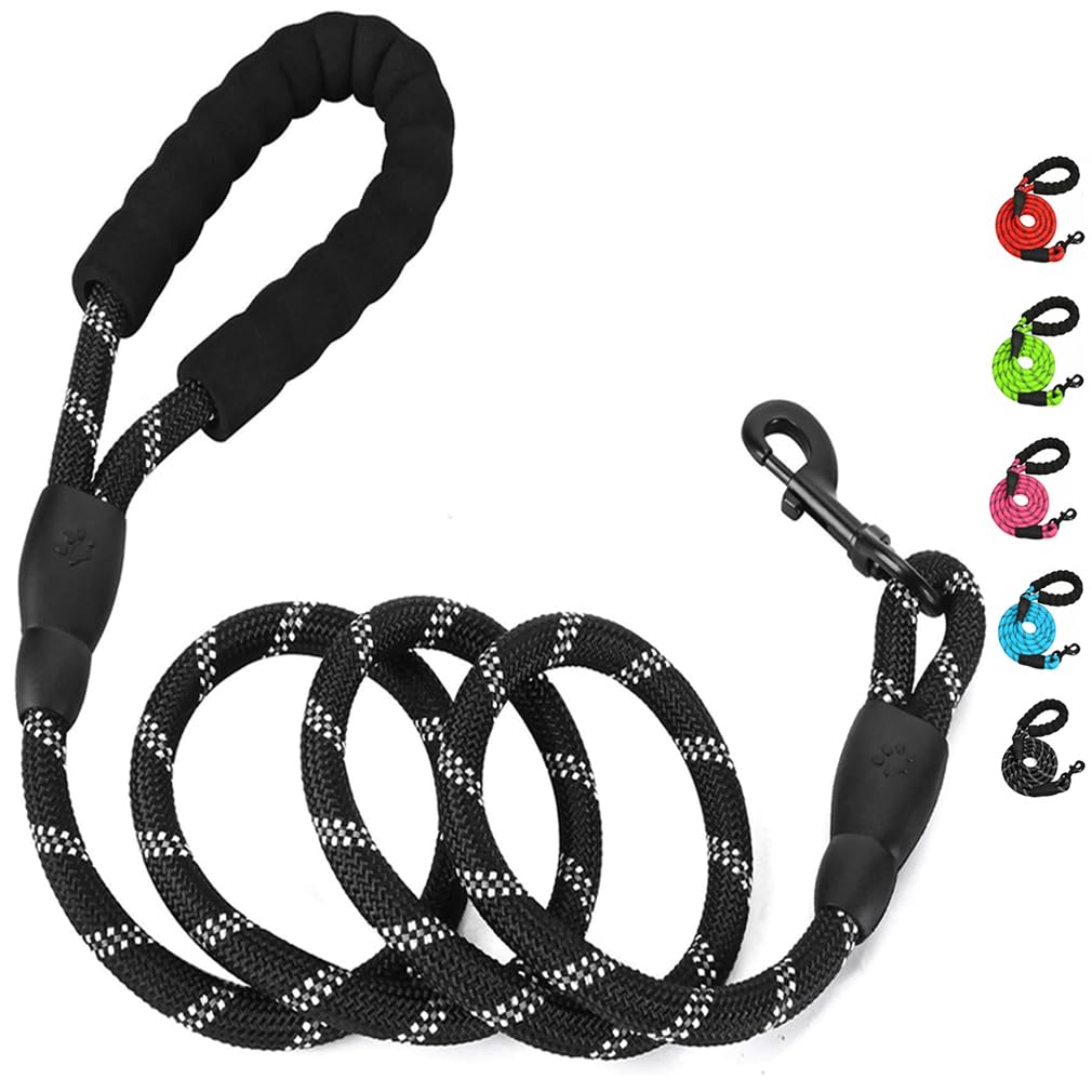 1 PC Dog Lead, Dog Leash, 2 m Reflective Dog Leads, Dog Training Leash, Dog Lead with Soft Padded Handle, Nylon Dog Leads