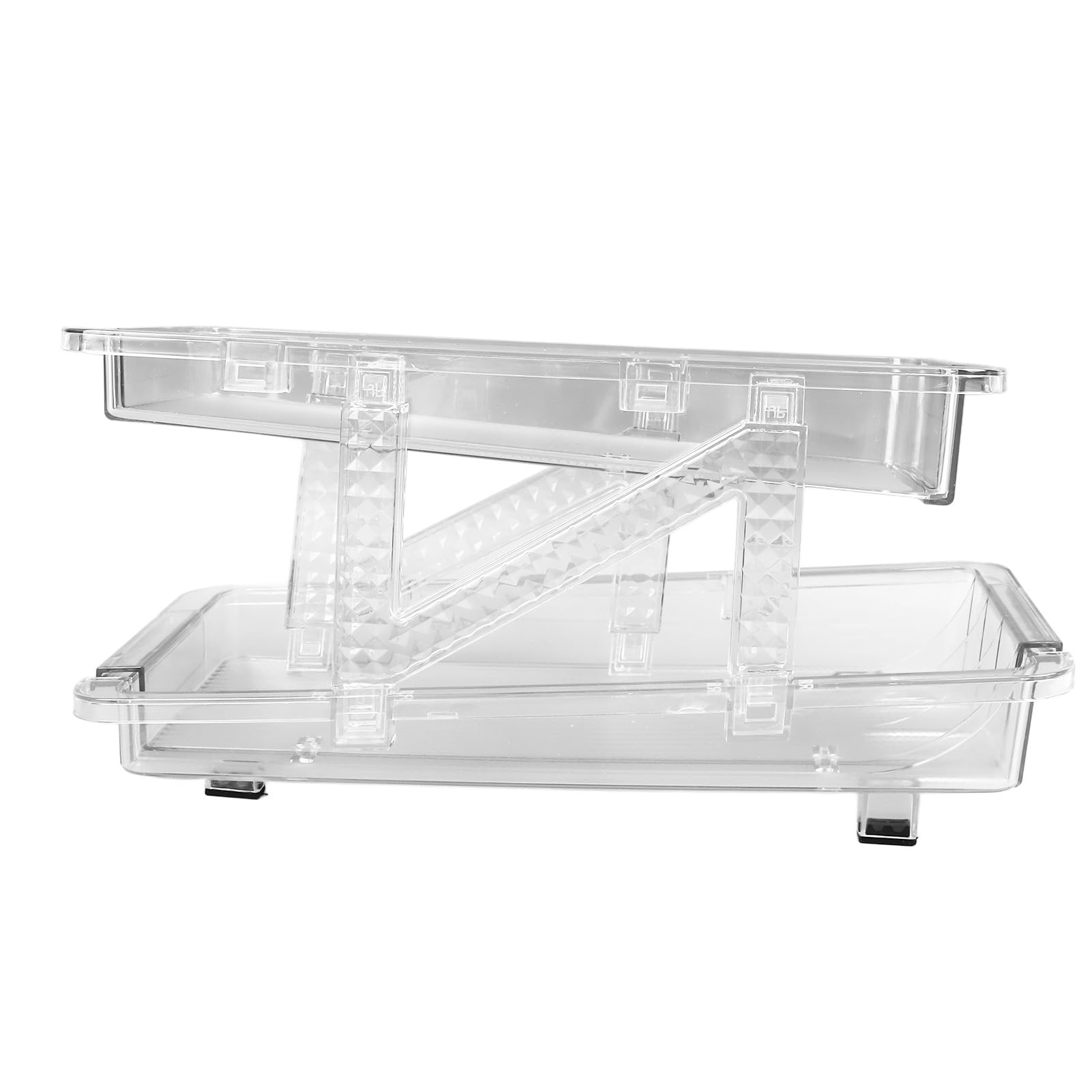 Dispensador de latas de refrescos para refrigerador, 2 capas, ajustable, automático, transparente, organizador de bebidas, despensa, encimera, 2 unidades