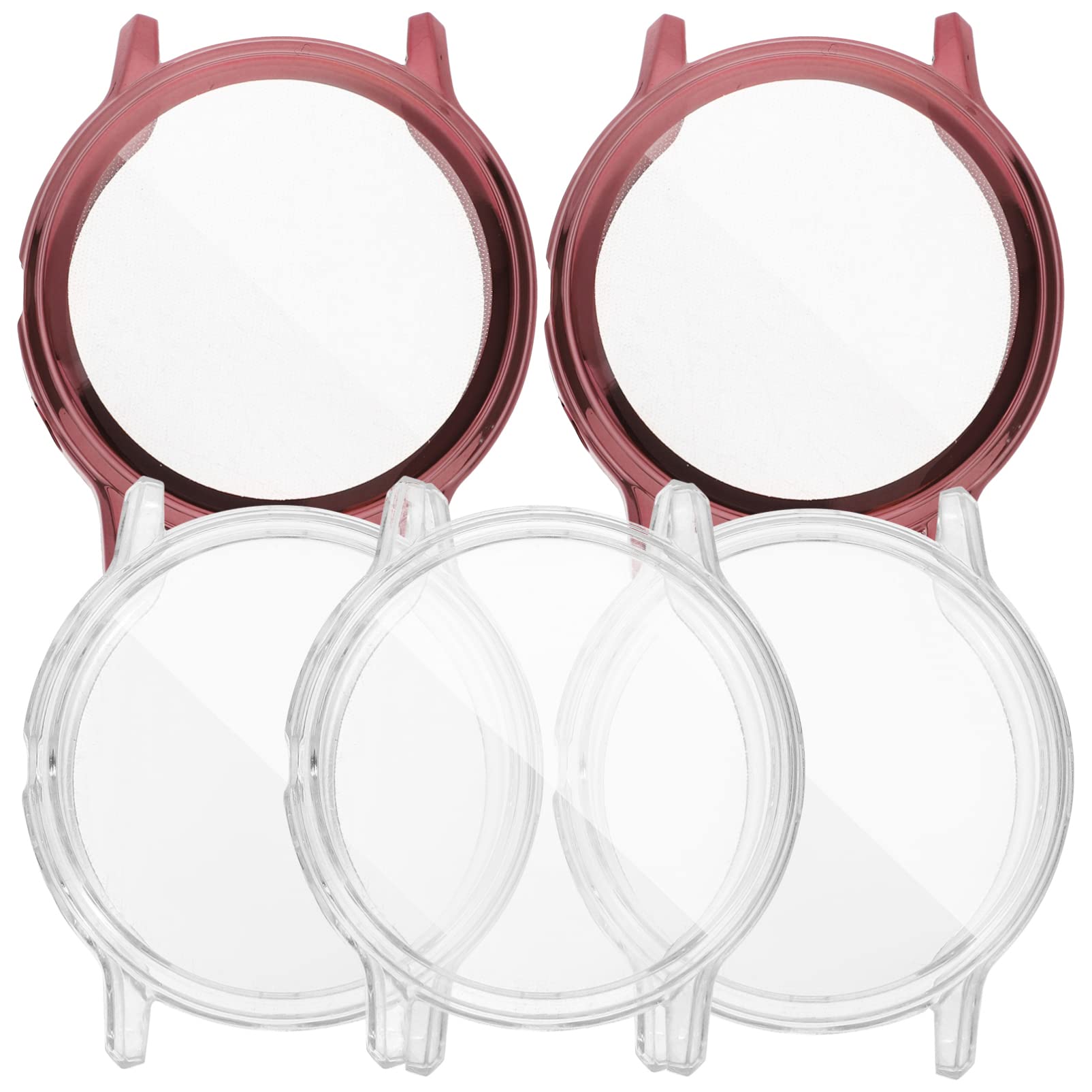 Hemobllo Screen Protector Case Compatible for Fossil Gen 5 Carlyle Cover All Around Protective Cover Soft TPU Bumper Frame Smartwatch Accessories 5pcs(Random Color)