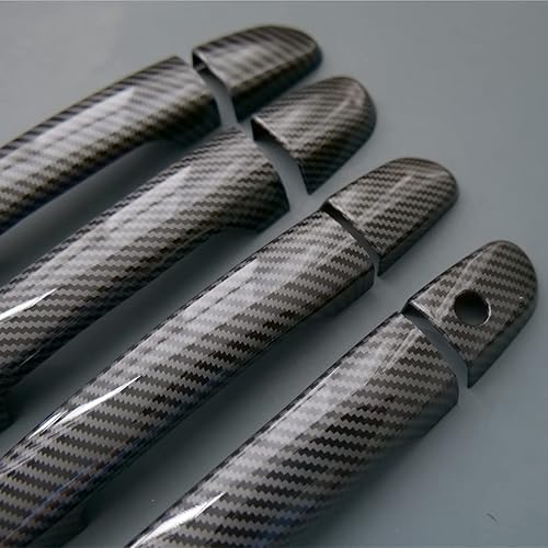 Miniatura 8 de 1juego de Sport Fibra de Carbono Estilo cubierta de la manija de la puerta recortar para Mazda 236CX-3CX-5CX-9