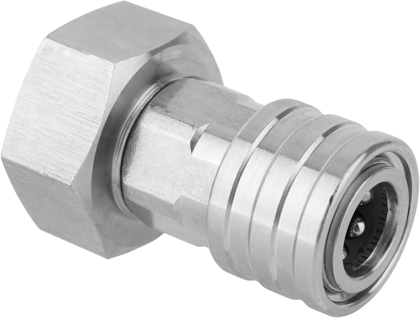 Garden Hose to Pressure Washer Adapter, 3/4" GHT to 1/4" Quick Connect Stainless Steel Connector for Power Washer Car Washing Nozzle & Sprayer Accessories
