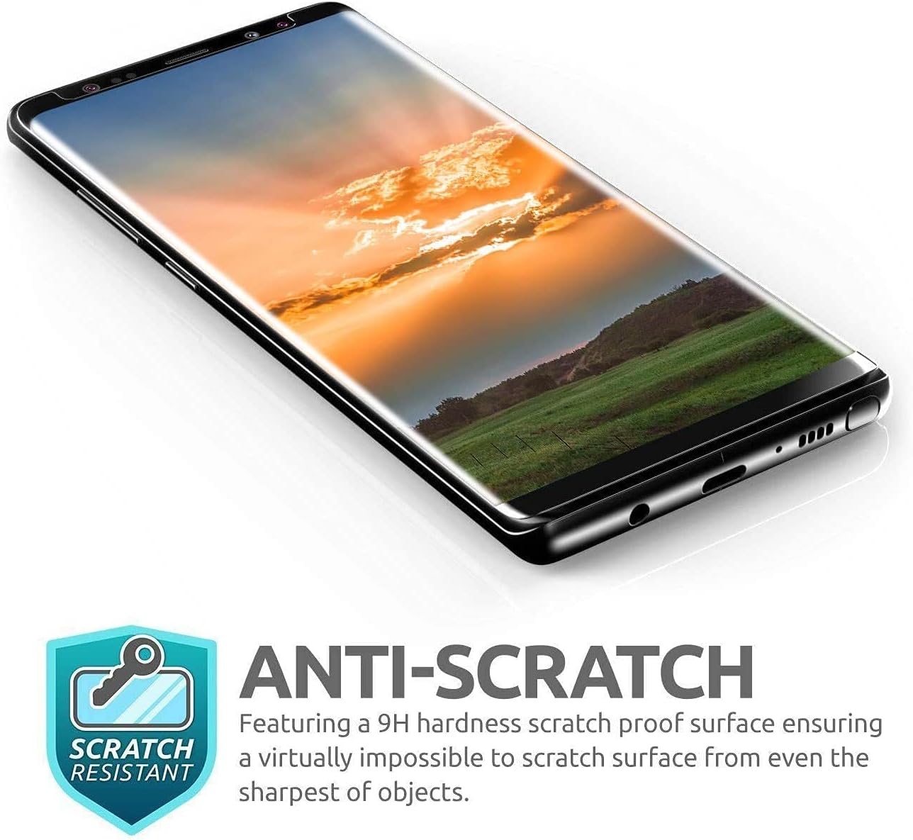 Coliary Galaxy S9 Screen Protector [2-Pack], Tempered Glass [Case-Friendly][No Bubbles][Easy to Install][Anti Fingerprint][Full Coverage] Compatible Samsung