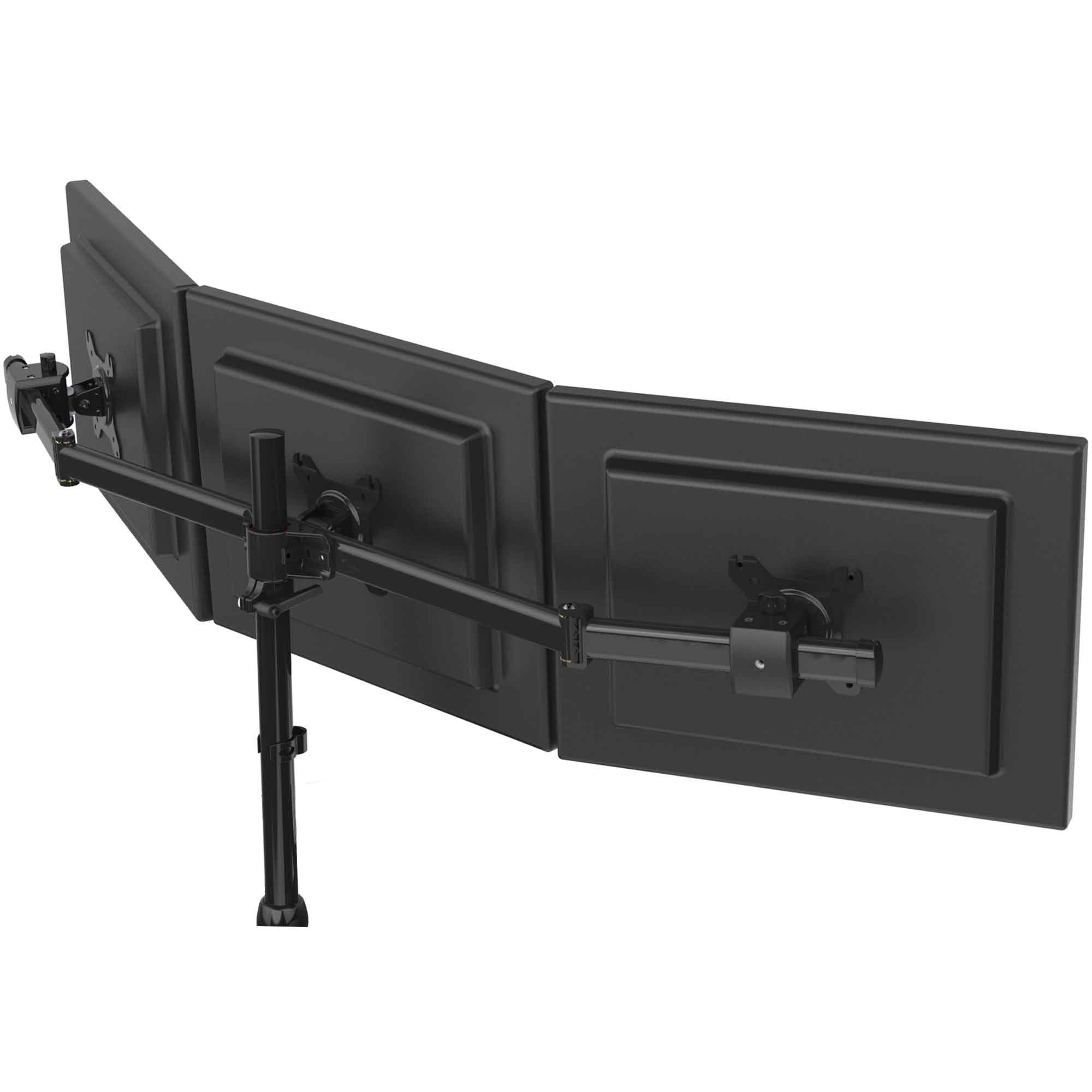 HFTEK Support de Bureau pour Trois Moniteur écran 15'' - 27'' Pouces avec VESA 75/100 - HF330C