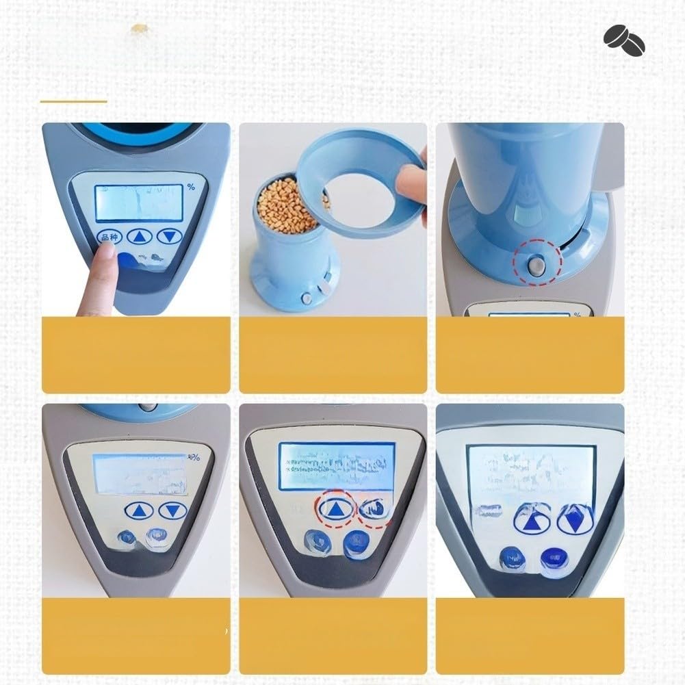 Misuratore di umidità per cereali LDS2G con display LCD, 35 colture, caffè, cacao, compensazione automatica