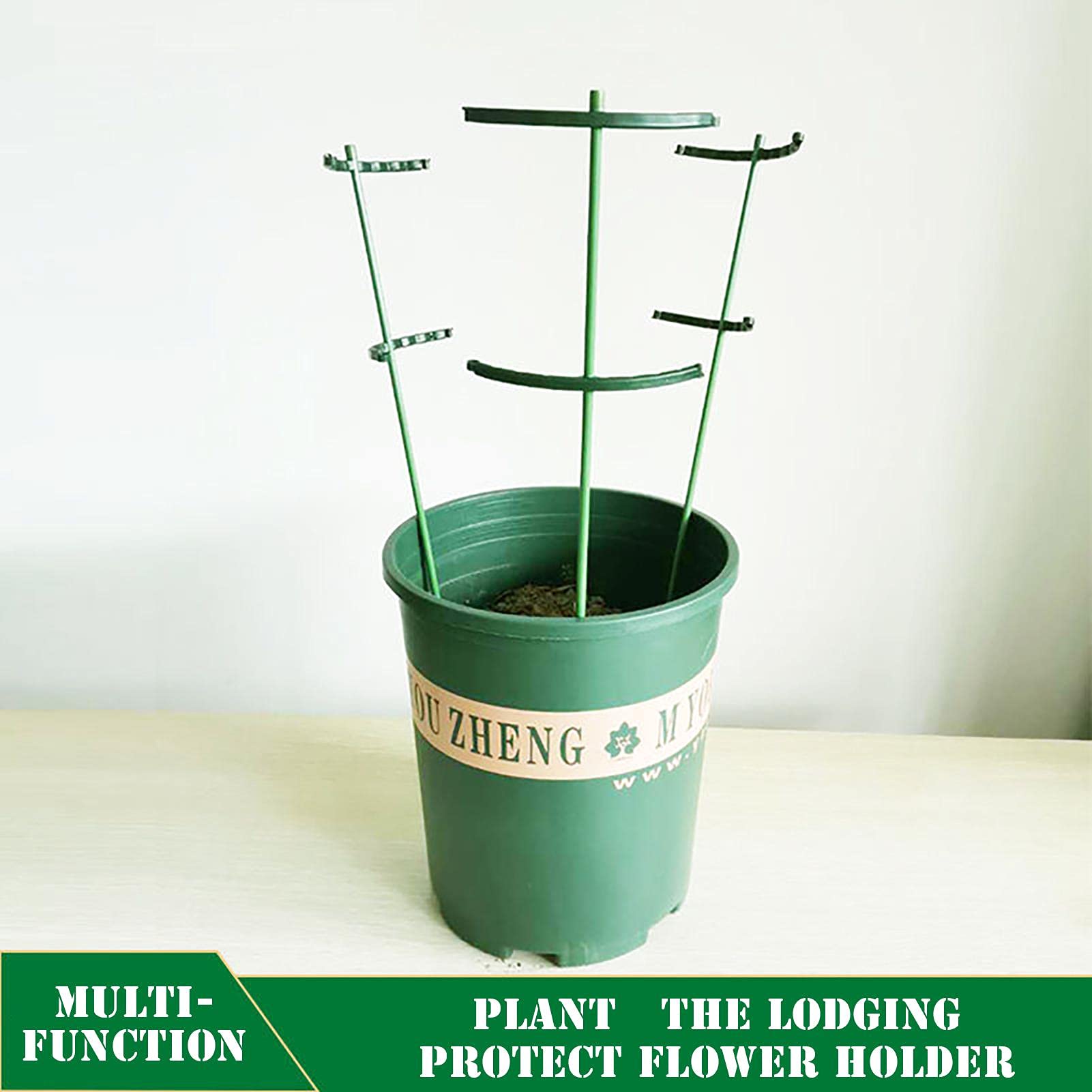 Supporto Per Piante Rampicanti - 6 Pezzi Con 20 Clip, Impilabile, Per Interni E Giardino - Foto 5