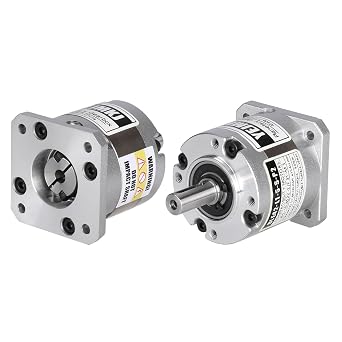 Ratio 101 Planetary Gearbox for Nema 17 Stepper Motor 42-40mm | Planetary Reducer for 42 step motor Backlash 15 arcmin Input Shaft 10.8mm 5mm incl. 4 Screw 2 Plug 1 Key CNC 3D Printer DIY