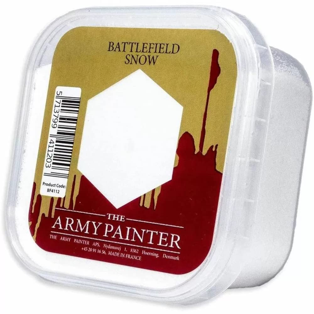 The Army Painter | Battlefield Essential Series | Snow for Miniature Bases and Wargame Terrains | Bases of Miniature Toys