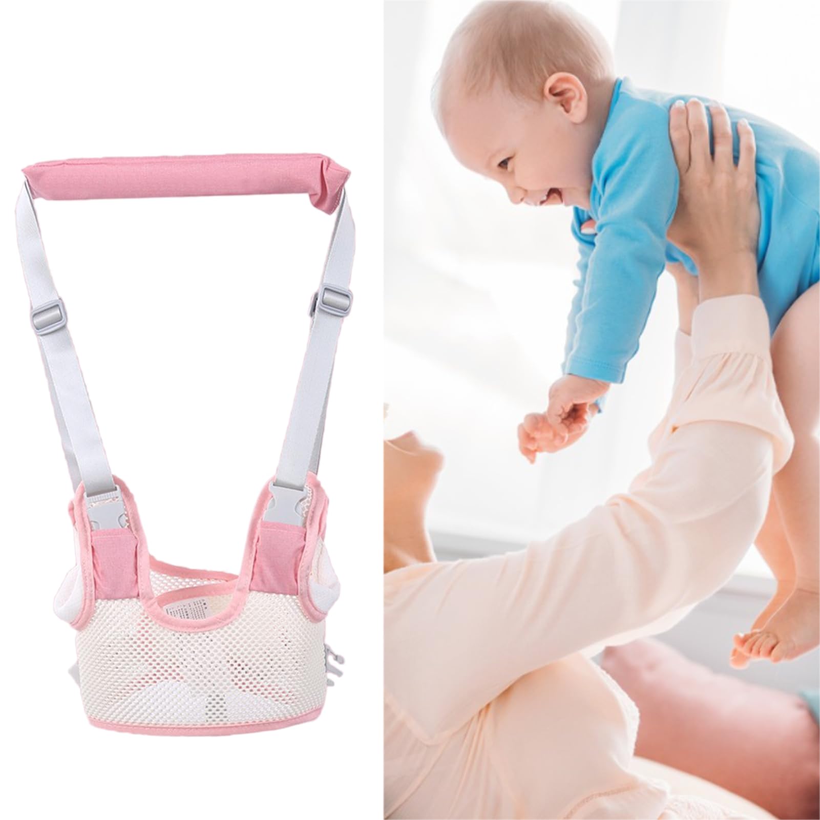 Toddler Walking Harness Helper, Breathable and Comfortable Infant Walker Assistant Belt with Anti Lost Safety, Lumbar, Toddler Infant Walker for Kids ()