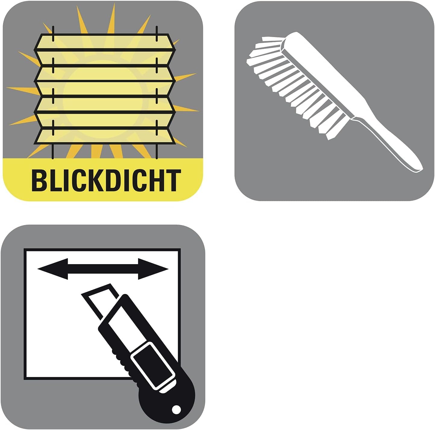 GARDINIA 2er-Set Plissee ohne Bohren, Blickdicht, Lichtdurchlässig, Einfach in der Breite kürzbar, Bella Falt-Plissee, Weiß, 60 x 130 cm BZW. 70 x 130 cm (BxH)