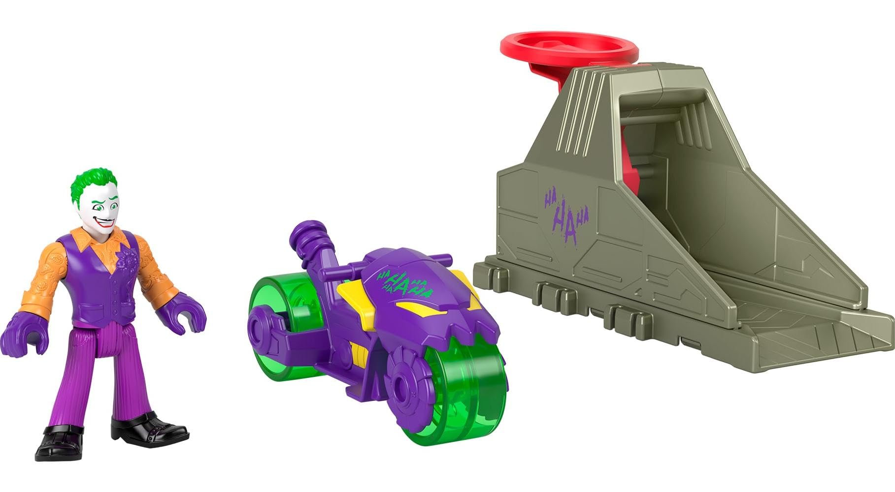 Brinquedo Lançador Coringa Joker DC Super Amigos Imaginext Mattel