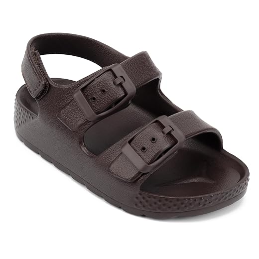 ChayChax Toddler Boys Girls Double Buckle Sandals Children's Adjustable Back Strap Water Sandal
