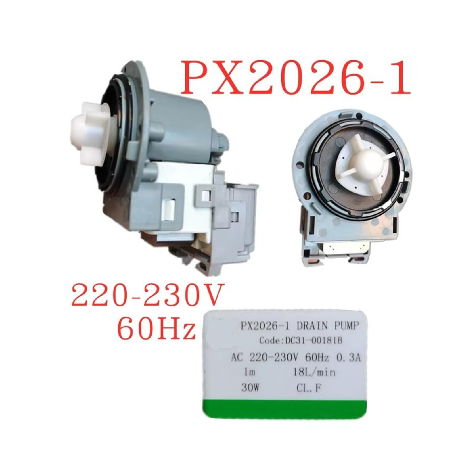 Pompa scarico lavatrice Per Samsung Motore Della Pompa Di Scarico Della Lavatrice PX2026-1 60HZ DC31-00181B