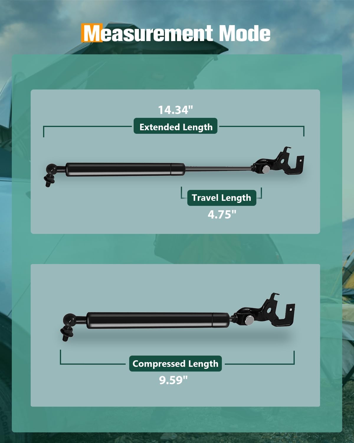SCITOO Hood Struts fit for Lexus for ES300 1992 1993 1994 1995, Front Lift Support Shocks for Toyota for Camry 1991 1992 1993 1994 1995 1996 4217L 4217L-R 4217R PM3007 14.34" 101Lbs