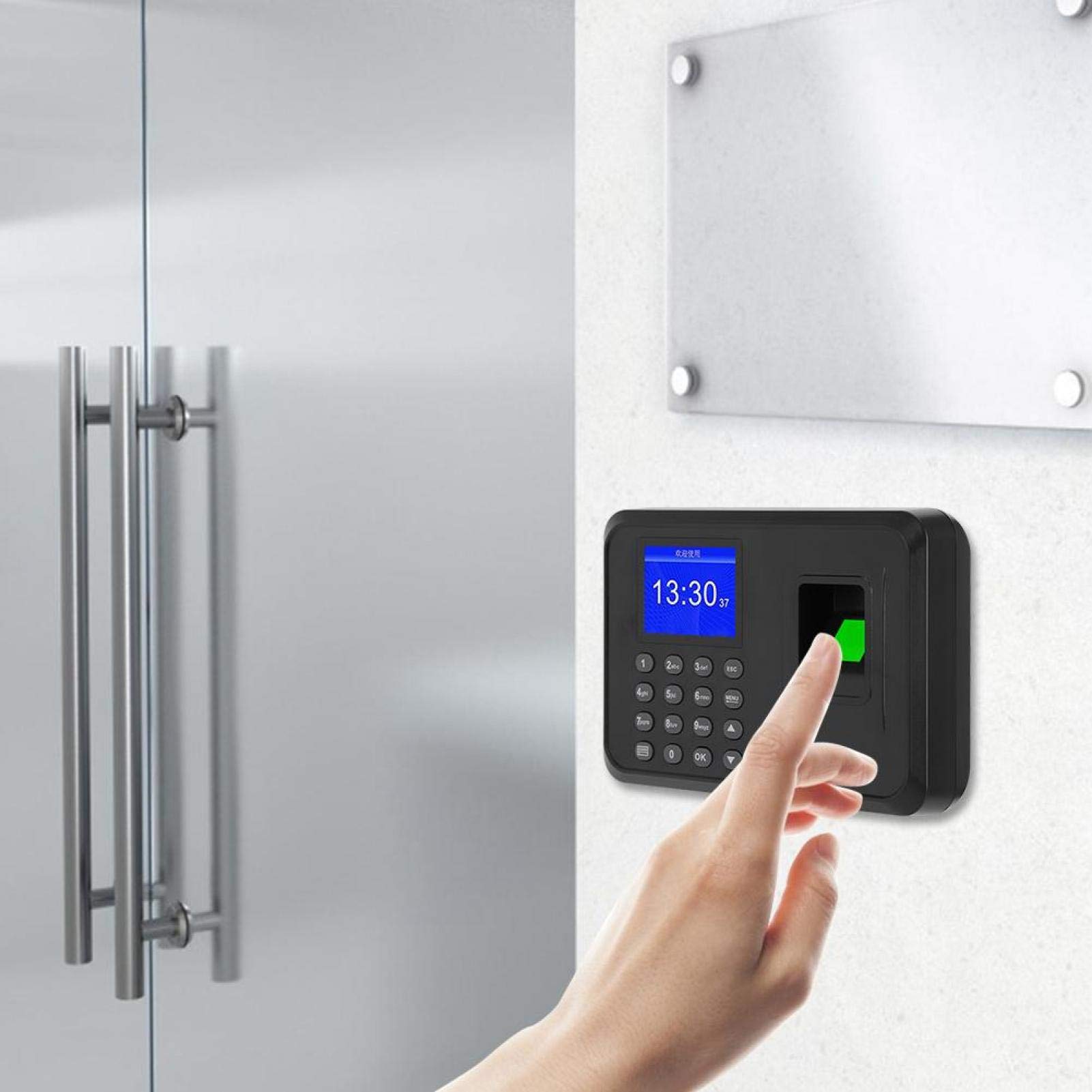 Macchina per la rilevazione delle presenze con impronte digitali, registratore con orologio biometrico con display 2, 4 pollici, lettore per il check in dei dipendenti, di