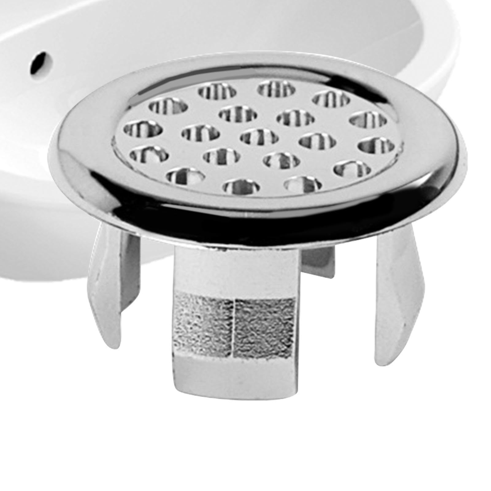 Ring De Desbordamiento del Fregadero | Ring De Ajuste De Desbordamiento De Repuesto para Orificio De Lavabo | Tapa De Orificio para Bañera Y Cocina