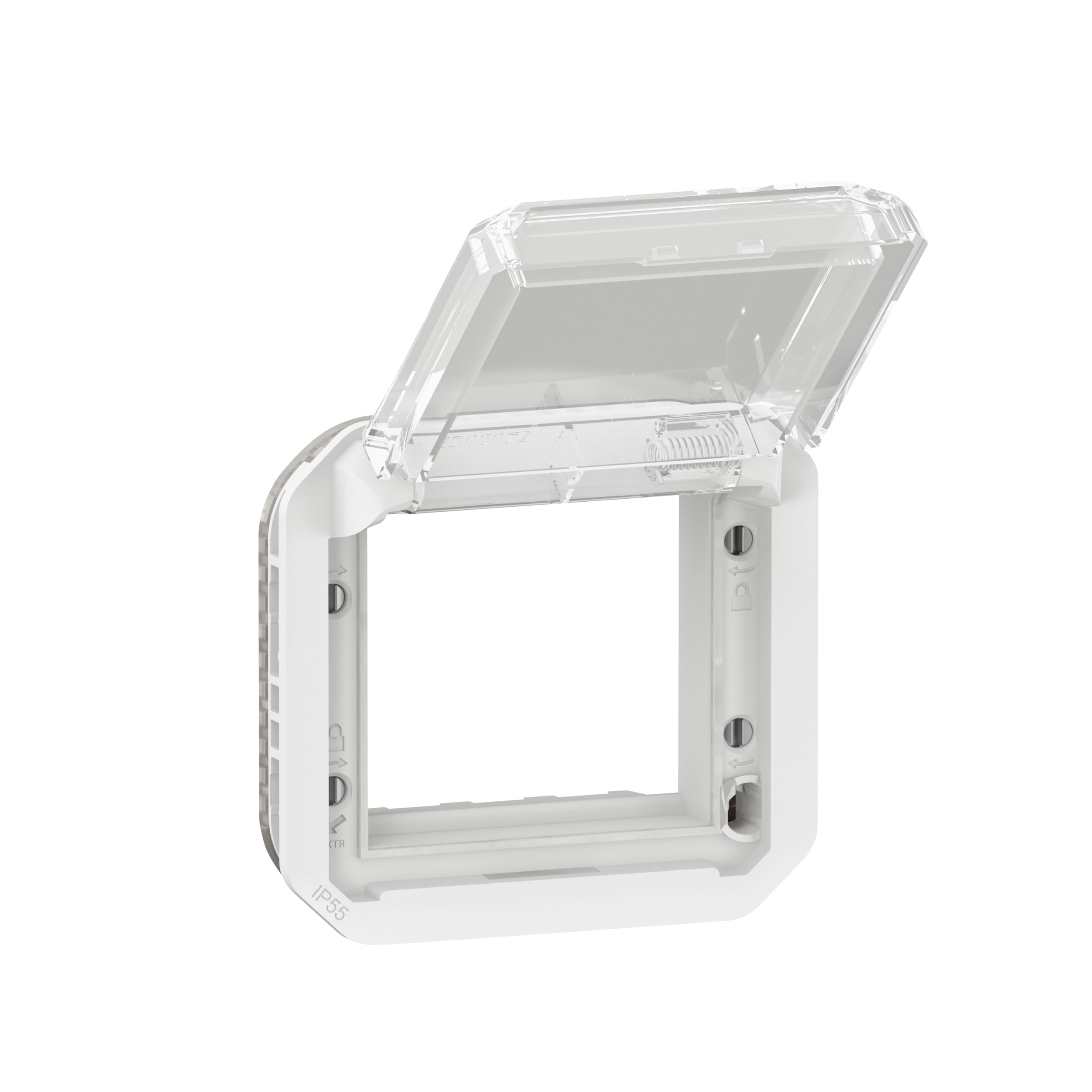 NEW PLEXO 55 Arteor/Mosaic Adapter with Transparent Mechanical Flap 70.5x /T2UK