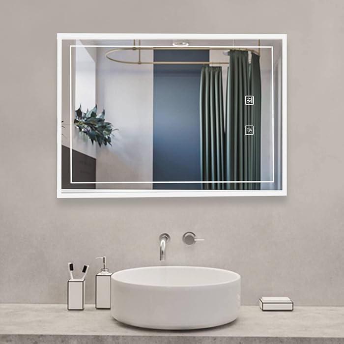 Buy Vanity Mirror with LED Lights Wall Mounted Backlit Makeup Mirror