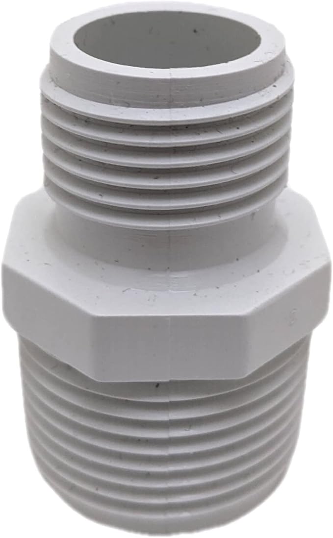 Van Enterprises PVC Garden Hose Adapter (1" NPT x 3/4" GHT