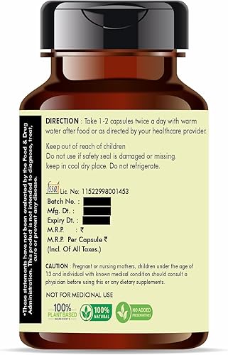 Miniatura 2 de Extracto de Senna 500mg - 60 cápsulas vegetarianas  Cassia Agustifolia  Todo natural  100% vegano  Sin gluten  Certificado GMP.