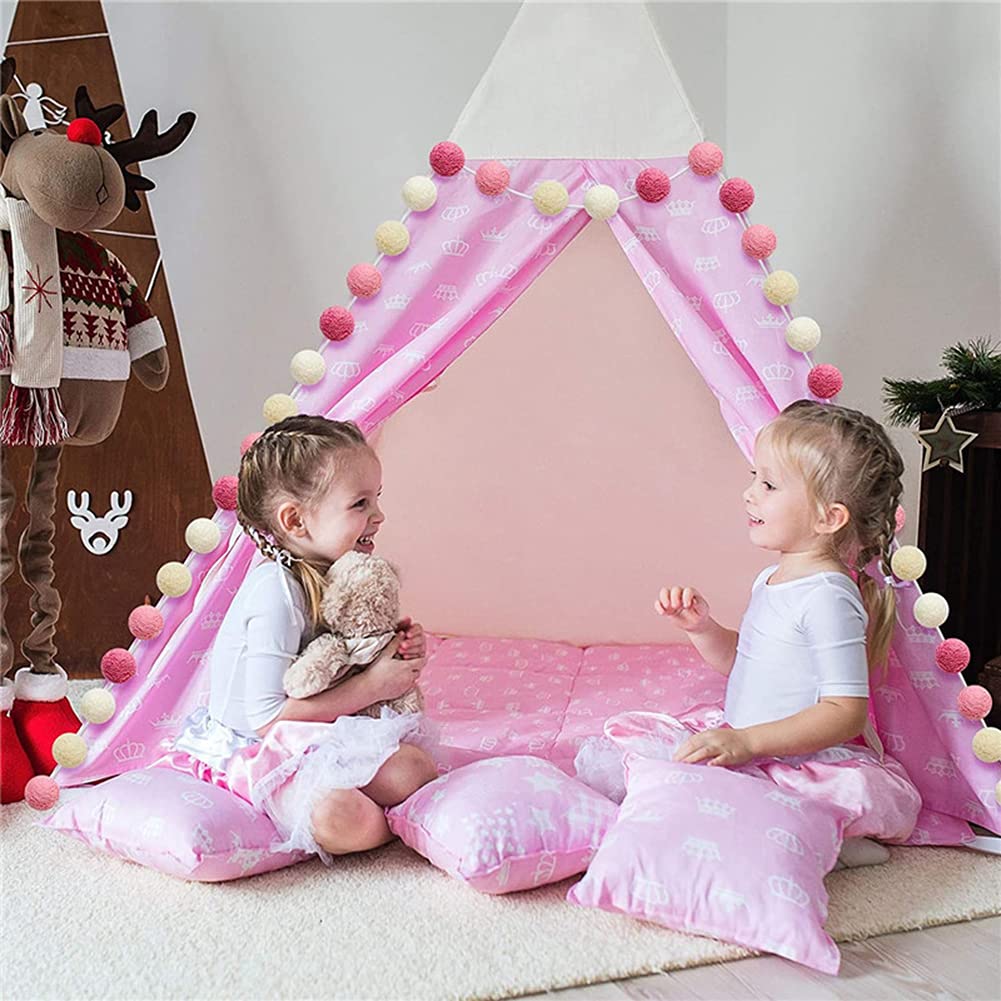Pompons Slinger – Vilten Ballen – 3 Strengen, 6 Kleuren – 2 Meter Lang – Voor Slaapkamer, Kerst, Bruiloft En Verjaardagsfeest