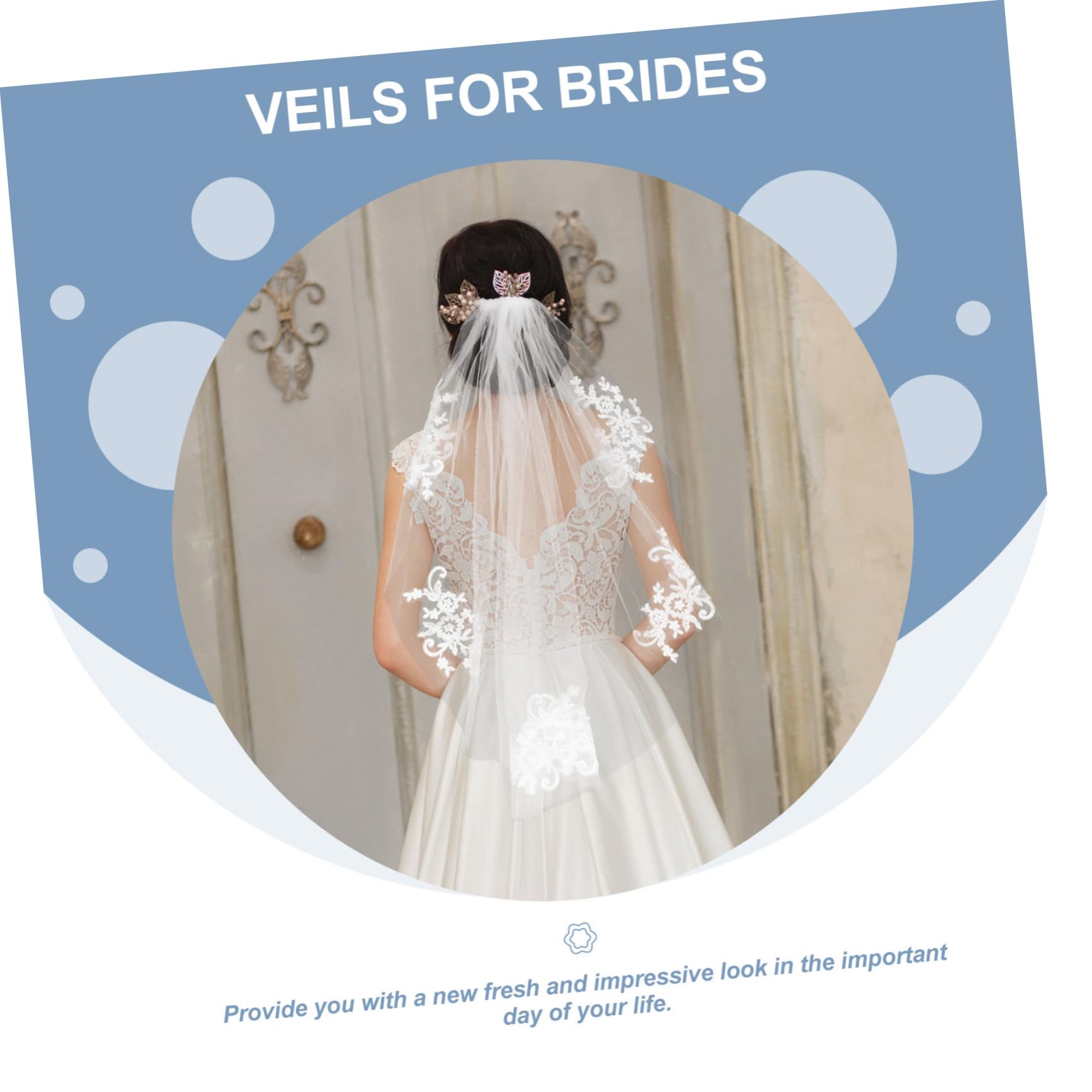VALICLUD 3pezzi Bridal Veil Wedding Veil Con Design Floreale Per Sposa Di Accessorio Per Cerimonie Servizio Fotografico e Proposte